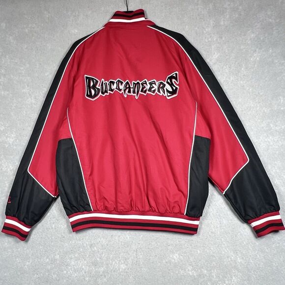 Tampa Bay Buccaneers NFL Jacket Mens Large Red Gray Full-Zip Reversible Jacket - Picture 8 of 16